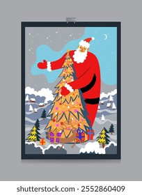 christmas design for background, banner, poster, template, flyer, brochure, card, etc	