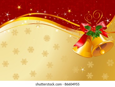 Christmas design with Christmas bells