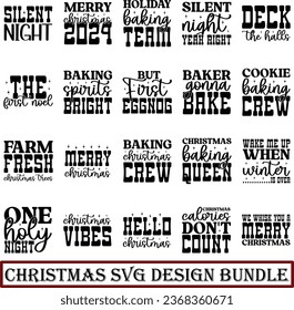christmas design bundle and eps file  and digital download