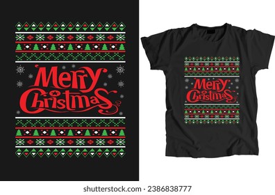 El diseño navideño puede usarse para camisetas, hoodie, mug, bolso, etc.