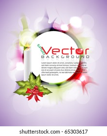 Weihnachtsdesign mit Kerze und Rahmen