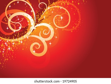 Christmas design with copy space, vector illustration