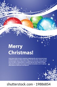 Christmas design with copy space, vector illustration