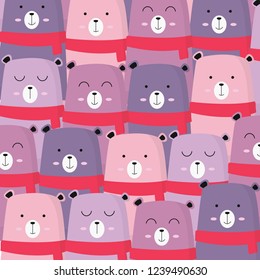 Christmas design with cute bear
