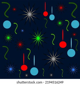 Christmas Design with a Dark Blue Background