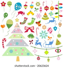 christmas design element vector