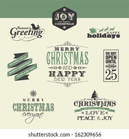 Christmas design elements