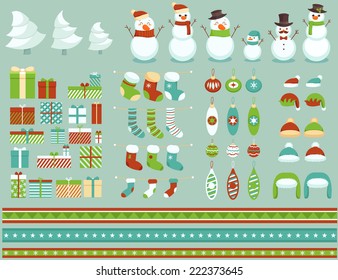 Christmas design elements