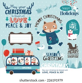 Christmas design elements