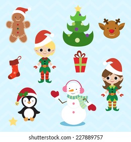 Christmas design elements