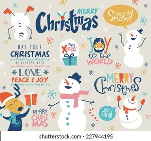 Christmas design elements