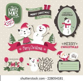 Christmas design elements