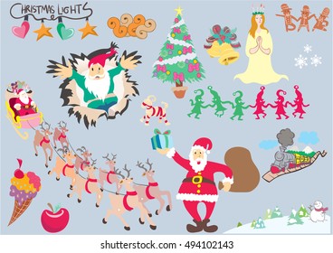 Christmas design elements