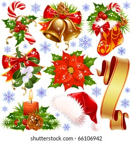 Christmas design elements