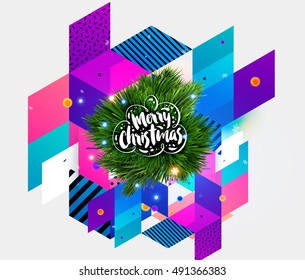 Diseño de Navidad y elementos para Navidad y Año Nuevo 2017 Invitaciones, carteles, volantes, afiches y carteles - Ilustración vectorial