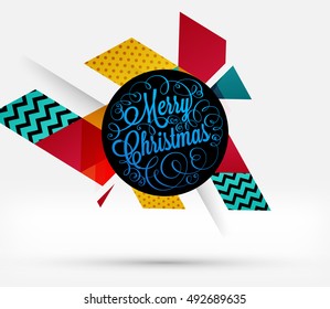 Christmas Design and Elements for Christmas and New Year 2017 Invitations, Placards, Flyers, Posters and Banners - Vector Illustration