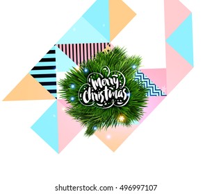 Christmas Design and Elements for Christmas and New Year 2017 Invitations, Placards, Flyers, Posters and Banners - Vector Illustration