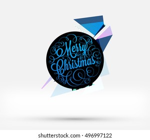 Christmas Design and Elements for Christmas and New Year 2017 Invitations, Placards, Flyers, Posters and Banners - Vector Illustration