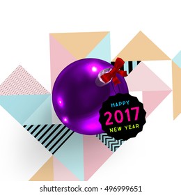 Diseño de Navidad y elementos para Navidad y Año Nuevo 2017 Invitaciones, carteles, volantes, afiches y carteles - Ilustración vectorial