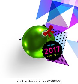 Christmas Design and Elements for Christmas and New Year 2017 Invitations, Placards, Flyers, Posters and Banners - Vector Illustration