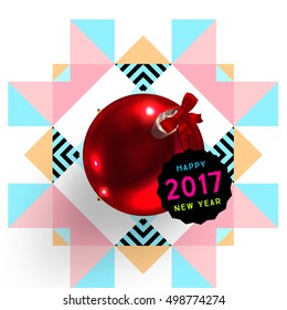 Christmas Design and Elements for Christmas and New Year 2017 Invitations, Placards, Flyers, Posters and Banners - Vector Illustration
