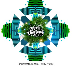 Christmas Design and Elements for Christmas and New Year 2017 Invitations, Placards, Flyers, Posters and Banners - Vector Illustration