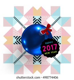 Christmas Design and Elements for Christmas and New Year 2017 Invitations, Placards, Flyers, Posters and Banners - Vector Illustration