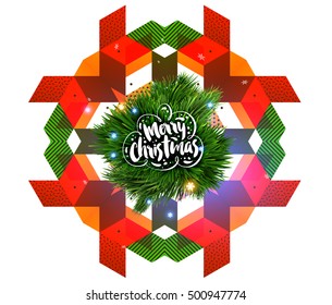 Christmas Design and Elements for Christmas and New Year 2017 Invitations, Placards, Flyers, Posters and Banners - Vector Illustration