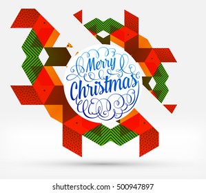 Diseño de Navidad y elementos para Navidad y Año Nuevo 2017 Invitaciones, carteles, volantes, afiches y carteles - Ilustración vectorial