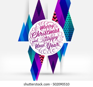 Diseño de Navidad y elementos para Navidad y Año Nuevo 2017 Invitaciones, carteles, volantes, afiches y carteles - Ilustración vectorial