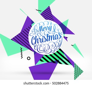 Christmas Design and Elements for Christmas and New Year 2017 Invitations, Placards, Flyers, Posters and Banners - Vector Illustration
