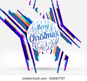Diseño de Navidad y elementos para Navidad y Año Nuevo 2017 Invitaciones, carteles, volantes, afiches y carteles - Ilustración vectorial
