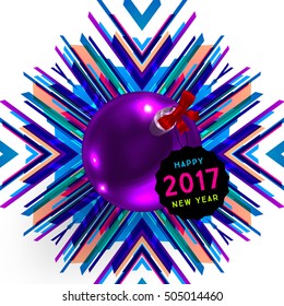 Diseño de Navidad y elementos para Navidad y Año Nuevo 2017 Invitaciones, carteles, volantes, afiches y carteles - Ilustración vectorial