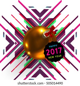 Diseño de Navidad y elementos para Navidad y Año Nuevo 2017 Invitaciones, carteles, volantes, afiches y carteles - Ilustración vectorial