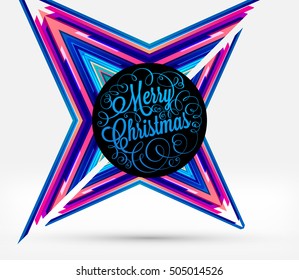 Weihnachtsdesign und Elemente für Einladungen, Plakate, Flyer, Poster und Banner zum Neujahr 2017 - Vektorgrafik