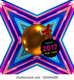 Diseño de Navidad y elementos para Navidad y Año Nuevo 2017 Invitaciones, carteles, volantes, afiches y carteles - Ilustración vectorial