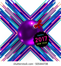 Christmas Design and Elements for Christmas and New Year 2017 Invitations, Placards, Flyers, Posters and Banners - Vector Illustration