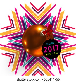 Christmas Design and Elements for Christmas and New Year 2017 Invitations, Placards, Flyers, Posters and Banners - Vector Illustration