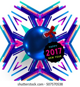 Christmas Design and Elements for Christmas and New Year 2017 Invitations, Placards, Flyers, Posters and Banners - Vector Illustration