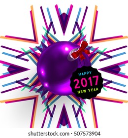 Diseño de Navidad y elementos para Navidad y Año Nuevo 2017 Invitaciones, carteles, volantes, afiches y carteles - Ilustración vectorial
