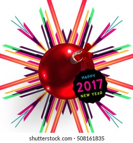 Diseño de Navidad y elementos para Navidad y Año Nuevo 2017 Invitaciones, carteles, volantes, afiches y carteles - Ilustración vectorial