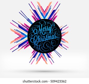 Christmas Design and Elements for Christmas and New Year 2017 Invitations, Placards, Flyers, Posters and Banners - Vector Illustration