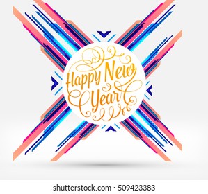 Christmas Design and Elements for Christmas and New Year 2017 Invitations, Placards, Flyers, Posters and Banners - Vector Illustration