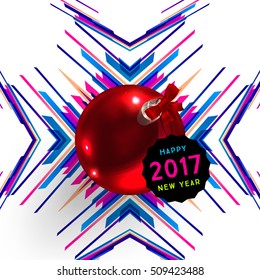 Christmas Design and Elements for Christmas and New Year 2017 Invitations, Placards, Flyers, Posters and Banners - Vector Illustration