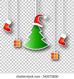 Christmas Design Elements on Isolated Background | Vector Illustration
