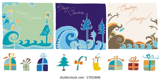 Christmas  design elements.  To see similar, please VISIT MY GALLERY.


