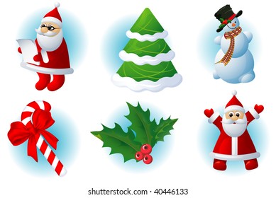 Christmas design elements set. Vector.