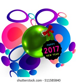 Christmas Design and Elements for Xmas and New Year 2017 Invitations, Placards, Flyers, Posters and Banners - Vector Illustration