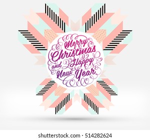 Christmas Design and Elements for Xmas and New Year 2017 Invitations, Placards, Flyers, Posters and Banners - Vector Illustration