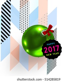 Diseño de Navidad y elementos para Navidad y Año Nuevo 2017 Invitaciones, carteles, volantes, afiches y carteles - Ilustración vectorial